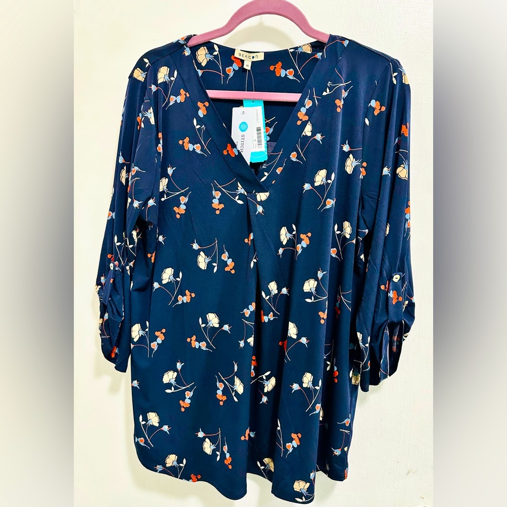 Navy blouse